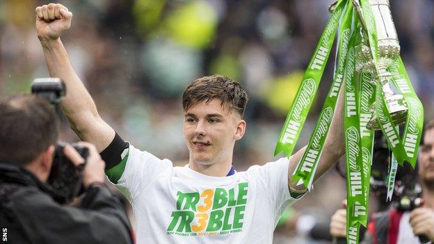 Celtic left-back Kieran Tierney