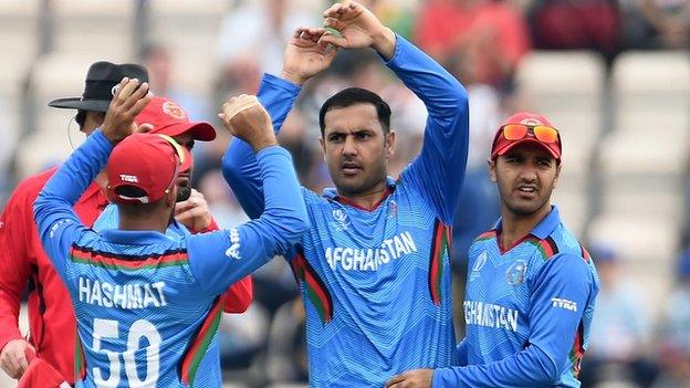 Mohammad Nabi played for Afghanistan in England at the 2019 Cricket World Cup