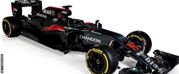 McLaren's new F1 car for the 2016 season