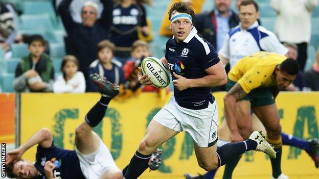 Hamish Watson scored a fabulous try for Scotland