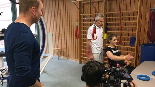 Sir Chris Hoy and Kristina Vogel