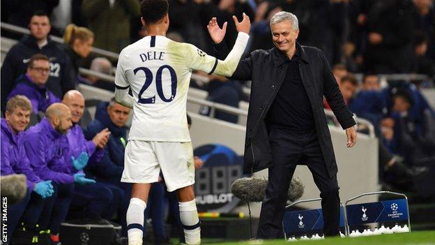 Dele Alli and Jose Mourinho