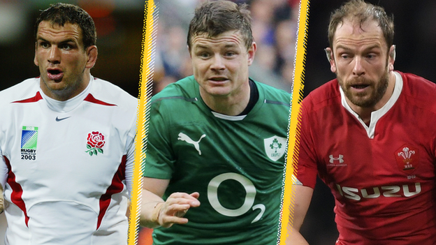 Martin Johnson, Brian O'Driscoll, Alun Wyn Jones