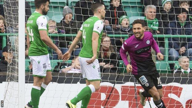 Tony Andreu, right, scored twice in 36 appearances for St Mirren last season