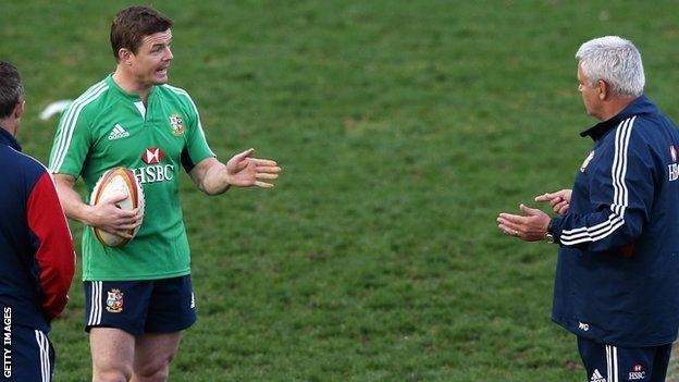 Brian O'Driscoll and Warren Gatland