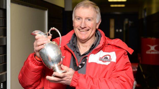 Alan Solomons with the 1872 Cup