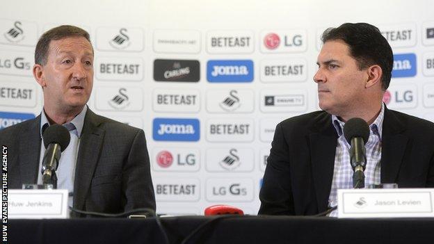 Huw Jenkins (left) with Jason Levien