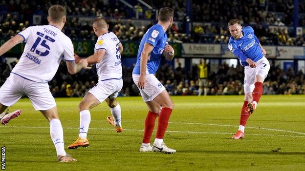 Aiden O'Brien scores Portsmouth's winner