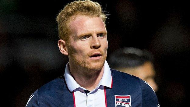 Chris Burke playing for Ross County