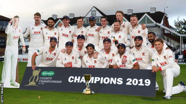 Essex players celebrate