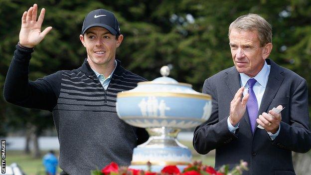 Rory McIlroy and Tim Finchem