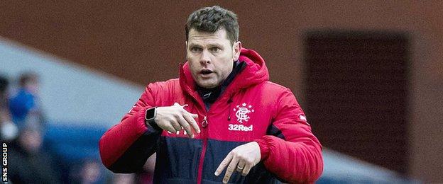 Youth coach Graeme Murty is looking after the first team at Rangers