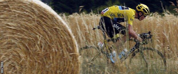 Team Sky rider Chris Froome