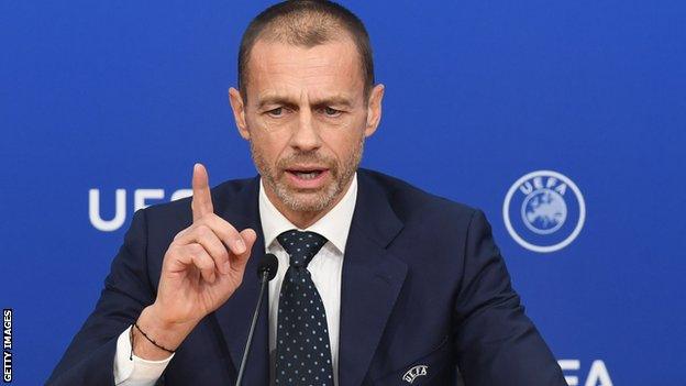 Uefa president Aleksander Ceferin