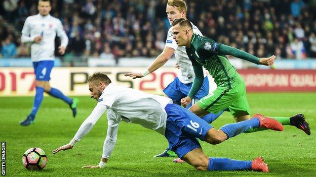 Slovenia beat Slovakia 1-0 on Saturday