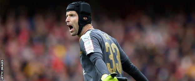Arsenal goalkeeper Petr Cech