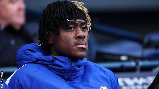 Trevoh Chalobah on the Chelsea substitute's bench