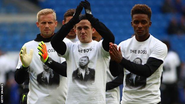 Leicester players wore special t-shirts in their warm-up in tribute to Srivaddhanaprabha