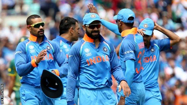 India players celebrate