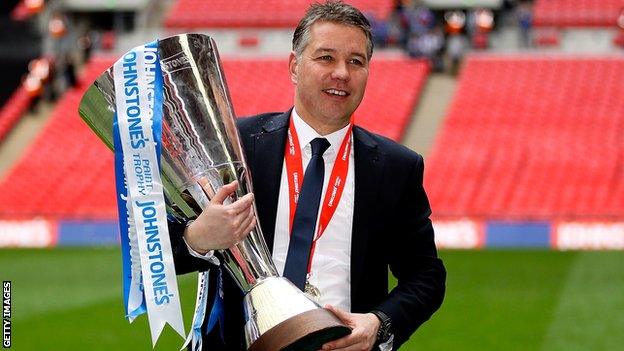 Darren Ferguson at Wembley