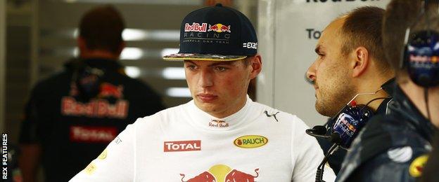 Red Bull F1 driver Max Verstappen