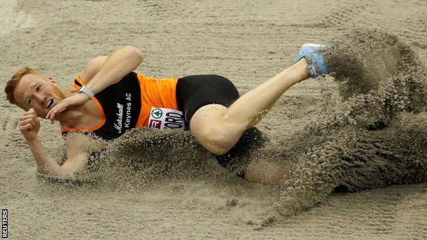 Greg Rutherford in Birmingham