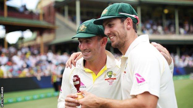 Brothers Shaun and Mitchell Marsh helped Australia win the 2018 Ashes