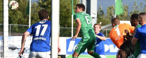 Nir Bitton heads Celtic level in Iceland