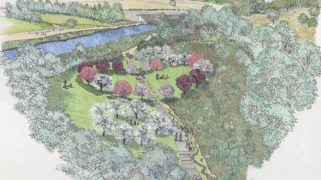 London blossom garden plan