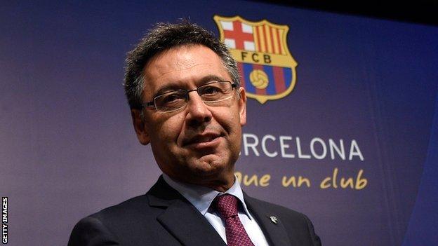 Barcelona President Josep Maria Bartomeu