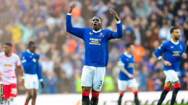 Calvin Bassey in action for Rangers