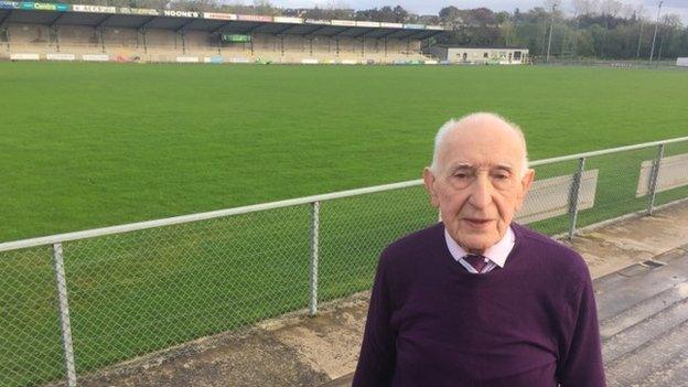 Michael McKeefry has been involved with the Maghera club for nearly 80 years and remains one of its three trustees