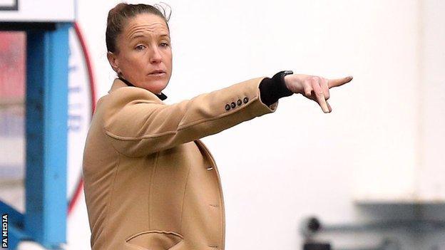 Casey Stoney, manager of Manchester United's women