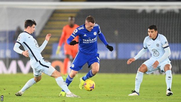 Jamie Vardy (second right)