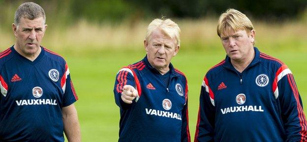 From left: Mark McGhee, Gordon Strachan and Stuart McCall