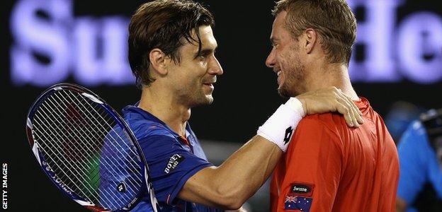 David Ferrer and Lleyton Hewitt