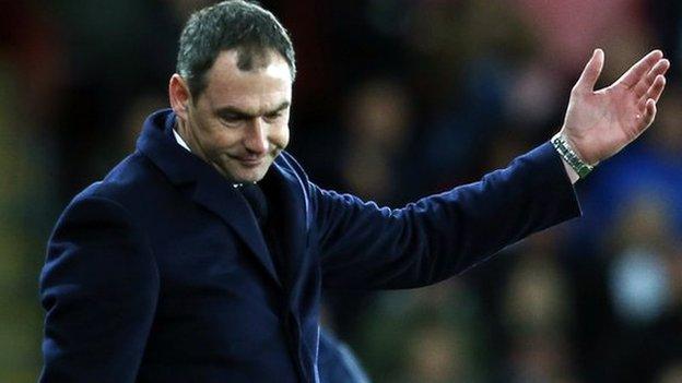 Swansea City manager Paul Clement