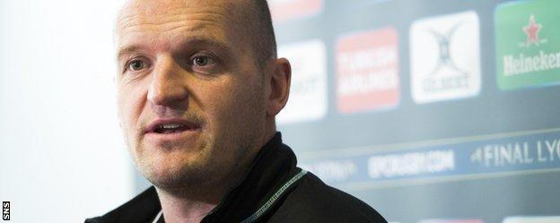 Glasgow Warriors head coach Gregor Townsend