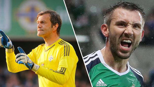 Roy Carroll and Gareth McAuley