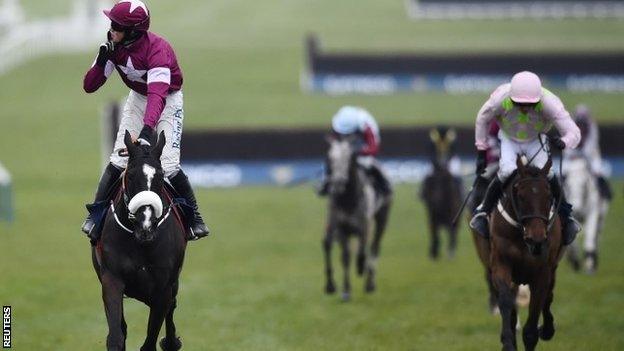 Don Cossack wins the Cheltenham Gold Cup from Djakadam