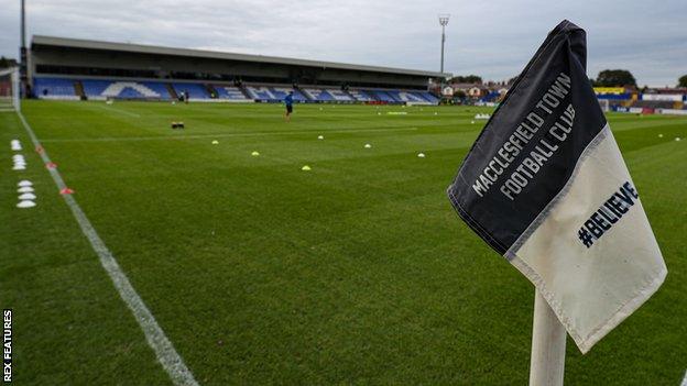 General view of Moss Rose, home of Macclesfield Town