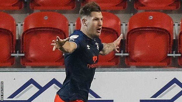 James Collins scores for Luton