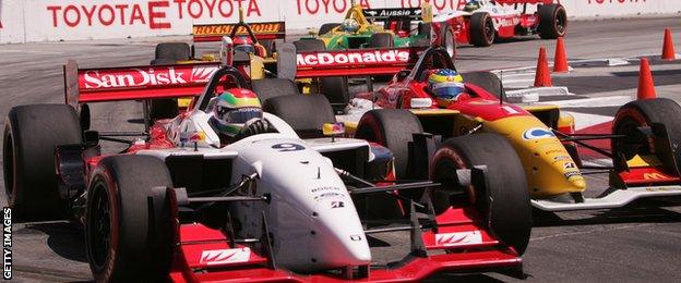 Justin Wilson at the 2005 Long Beach Grand Prix