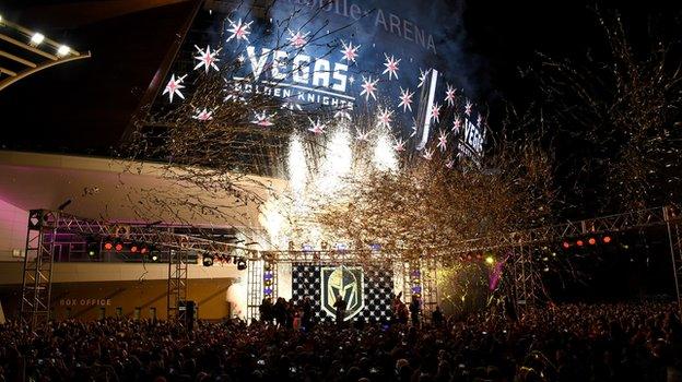 A general view of the T Mobile Arena in Las Vegas