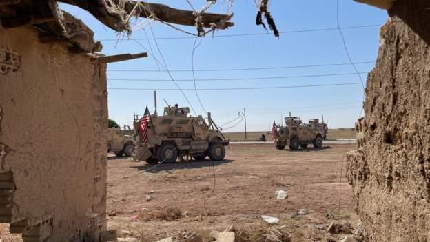 US forces pictured in northern Syria in August 2022