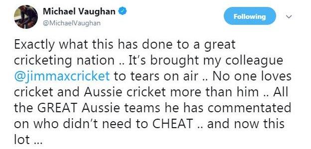 Michael Vaughan on Twitter