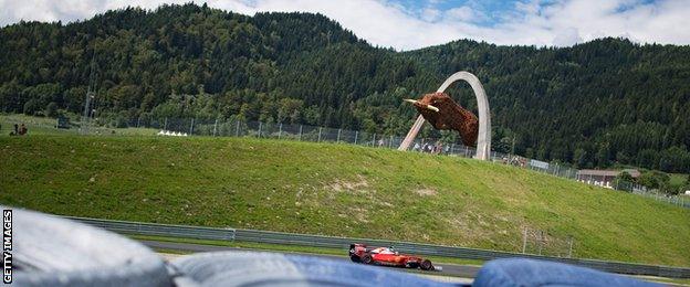 Red Bull statue