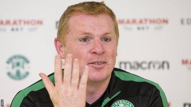 Hibernian manager Neil Lennon