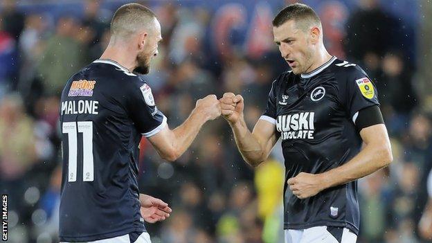 Millwall's Scott Malone and Murray Wallace