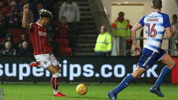 Lloyd Kelly's first goal for the club came on only the 19-year-old's fourth appearance